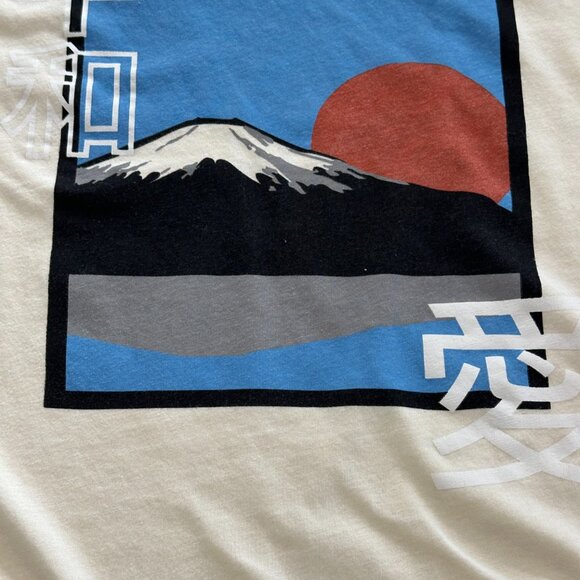 Vintage Japanese Animie Beige Graphic T-shirt 2XL - Picture 2 of 6
